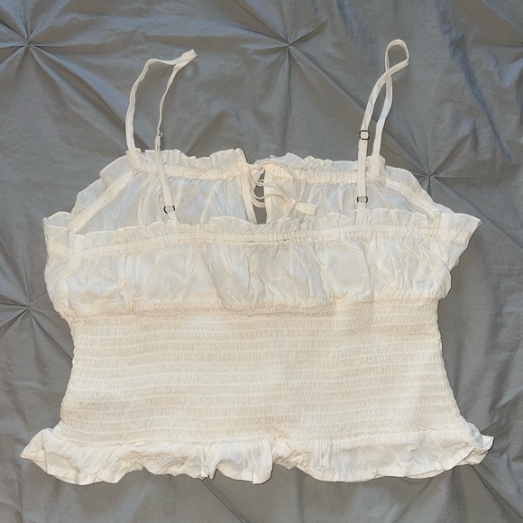White Cami Ruffle Tank - Picture 3 of 5